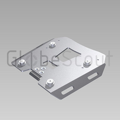 GlobeScout XPAN+ Luggage Rack, Triumph Tiger 900, Aluminium Grey
